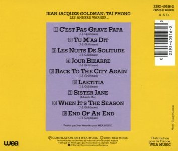 Tournée Jean-Jacques Goldman et Taï Phong : Les années Warner